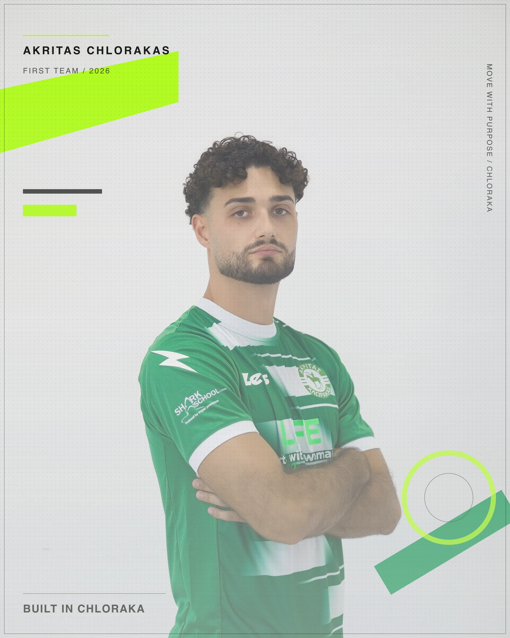 Michael Dellios in official Akritas player hero artwork
